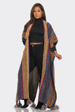 KIMORA TASSEL LONG KNITTED CARDIGAN