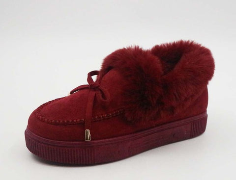 So Soft Women's Comfy Ankle Boots Shoes With Fur Inside