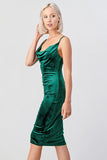 Hanging Low Velour Midi Dress