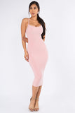 Sexy Bodycon Kim K Fit Midi Dress Sleeveless