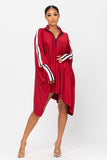 Trendy Women's Long Sleeve Oversized Cape Dress