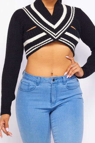 Preppy Look Crop Top