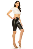 Faux Leather Shorts