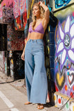 Wide Leg Denim Jeans