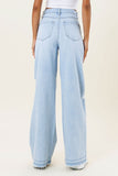 High Waisted Wide Leg Denim Jeans