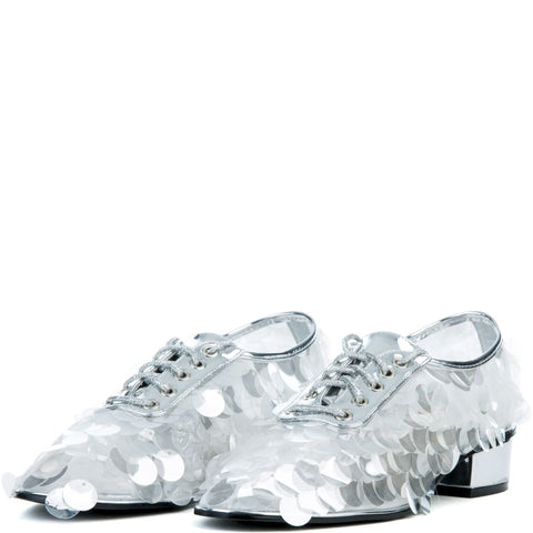 Michonne Oxfords - Silver