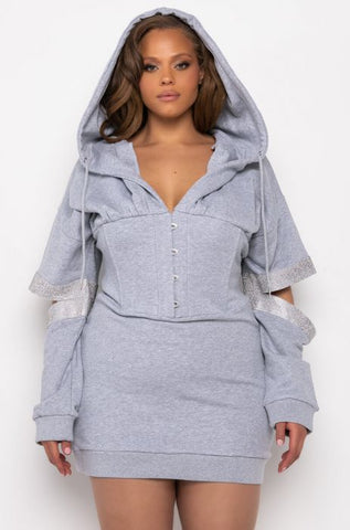 Your Cut Off Sweatshirt Dress