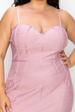 Silhouette Cami Straps Bodycon Dress Plus