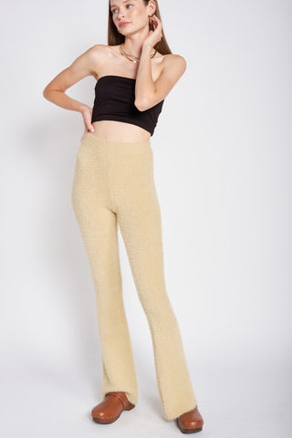 Cozy Fluffy Flare Pants