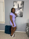 Basic Short Sleeve Midi Dress