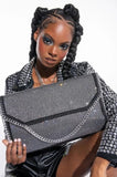 Disco Rhinestone Oversized Purse