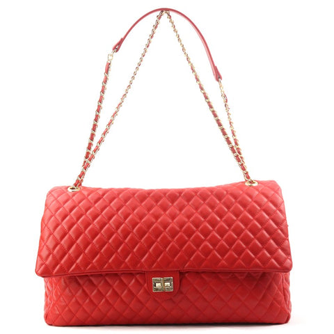 Oversized Quilted Crossover Bag