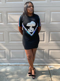 Print Front T-Shirt Mini Dress