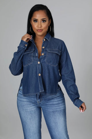 Meghan Love Denim Top