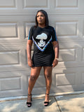 Print Front T-Shirt Mini Dress