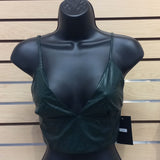 Leatherette Bra Top