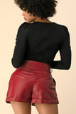 His Bonus Leather Shorts