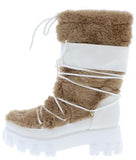 Lemonade Brutally Honest Fuzzy Combat Boots