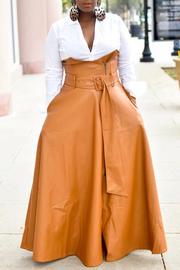 Irregular High Waisted Skirt