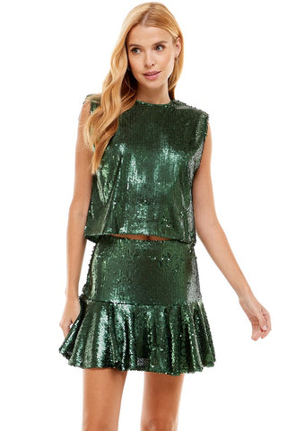 TCEC Sequin Muscle Top