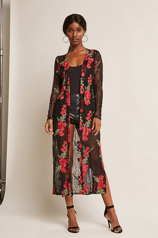 Sheer Rose Duster