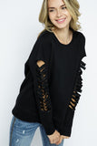 Laser Cut Sweatshirt