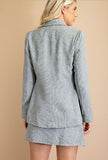Classic Tweed Gray Blazer